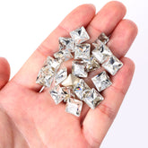 Crystal Princess Square Shape High Quality Glass Pointed Back Fancy Rhinestones WholesaleRhinestone